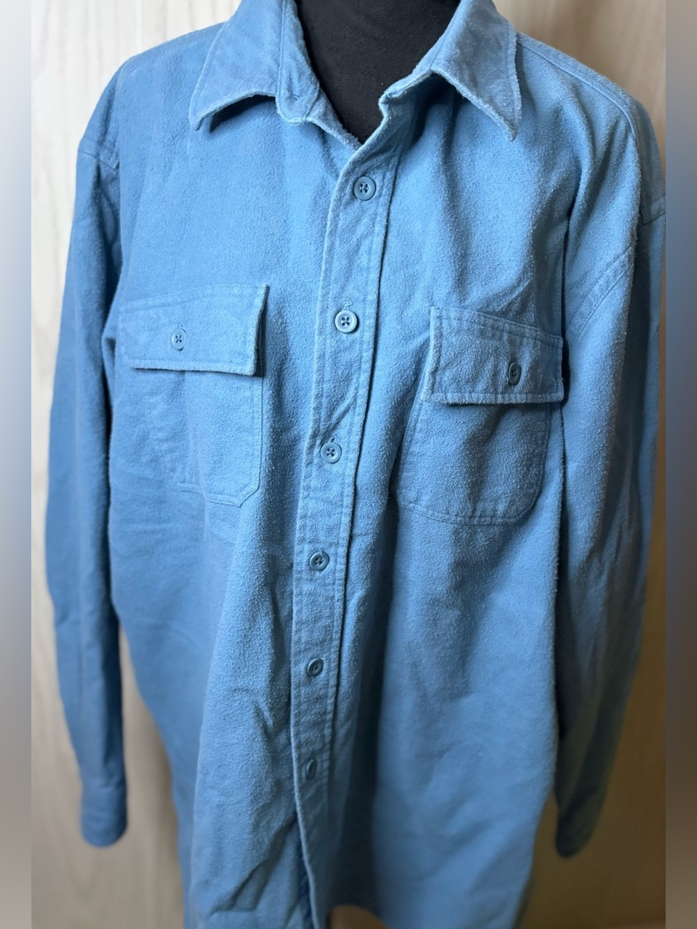 LL Bean Shacket Mens Flannel Lined Shirt Jacket Size XL